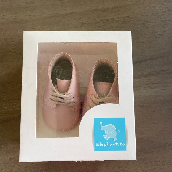 Elephantito Shoes New Baby Elephantito Pink Scalloped Bootie Pink